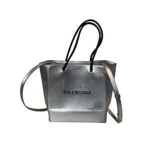 Balenciaga Shopping Tote XXS Bag Silver